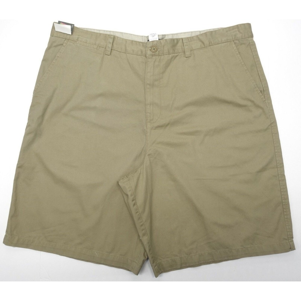 Covington Shorts Men 44 Harbor Twill Pockets Flat Front Cotton Beige NWT